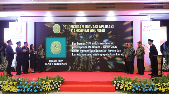 MAHKAMAH AGUNG LUNCURKAN 10 INOVASI APLIKASI SAMBUT HUT KE-81
